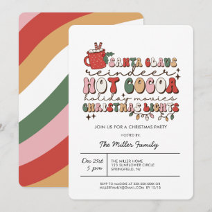 Invitation Carton d'invitation coloré et funky pour une fête 