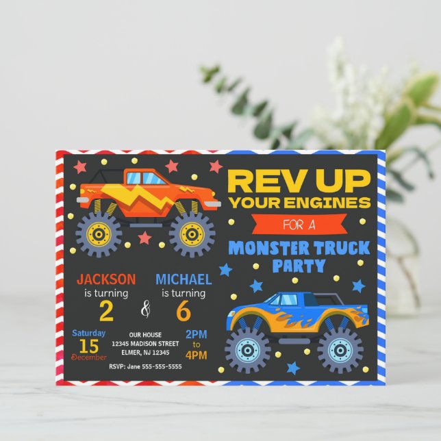 Invitation Carton d'invitation conjoint d'anniversaire pour f (Debout devant)