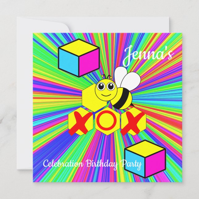 Invitation Carton d'invitation d'anniversaire (Devant)