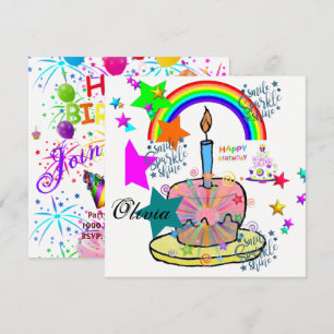 Invitation Carton d'invitation d'anniversaire