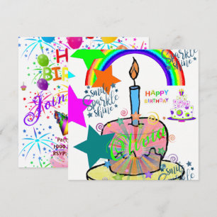 Invitation Carton d'invitation d'anniversaire