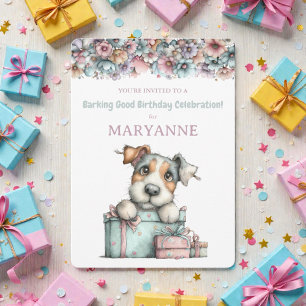 Invitation Carton d'invitation d'anniversaire à l'aquarelle d