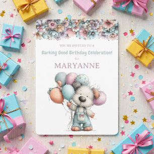 Invitation Carton d'invitation d'anniversaire à l'aquarelle p