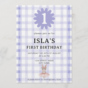 Invitation Carton d'invitation d'anniversaire de ballerine la