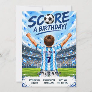 Invitation Carton d'invitation d'anniversaire de maillot de f