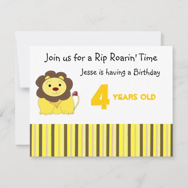 Invitation Carton d'invitation d'anniversaire délirant (Devant)