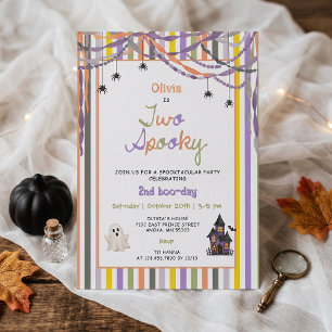 Invitation Carton d'invitation d'anniversaire Halloween fantô