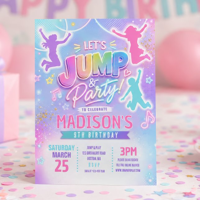 Invitation Carton d'invitation d'anniversaire pastel pour tra (Créateur téléchargé)