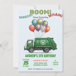 Invitation Carton d'invitation d'anniversaire personnalisé po