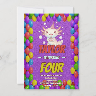 Invitation Carton d'invitation d'anniversaire pour adulte Axo