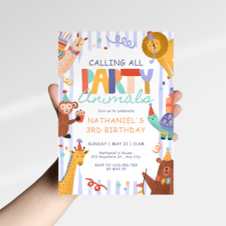 Invitation Carton d'invitation d'anniversaire pour enfants An