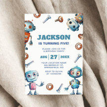 Carton d'invitation d'anniversaire pour enfants au