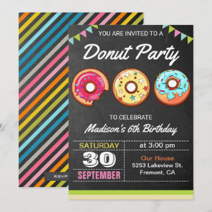 Invitation Carton d'invitation d'anniversaire pour enfants av
