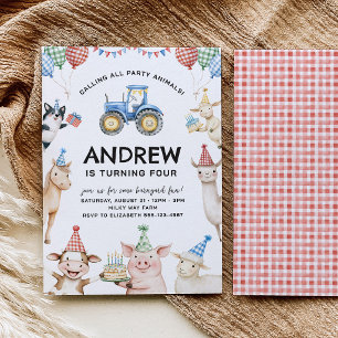Invitation Carton d'invitation d'anniversaire pour enfants av