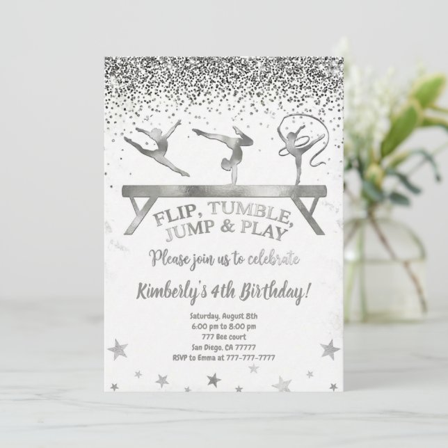 Invitation Carton d'invitation d'anniversaire pour enfants de (Debout devant)