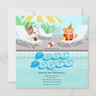 Invitation Carton d'invitation d'anniversaire pour fête au bo