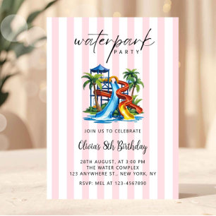 Invitation Carton d'invitation d'anniversaire pour filles au 