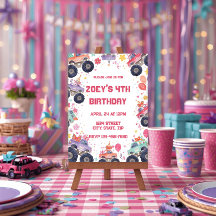 Carton d'invitation d'anniversaire pour filles Mon