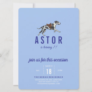 Invitation Carton d'invitation d'anniversaire pour Grand Dano