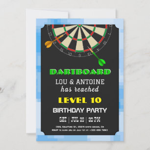 Invitation Carton d'invitation d'anniversaire pour joueur de