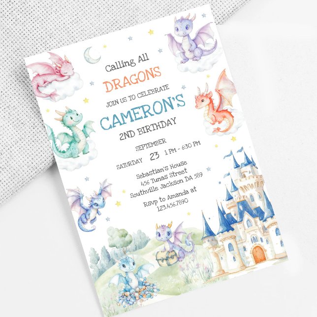 Invitation Carton d'invitation d'anniversaire pour tous les d (Créateur téléchargé)