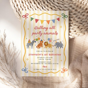Invitation Carton d'invitation d'anniversaire pour tous les f