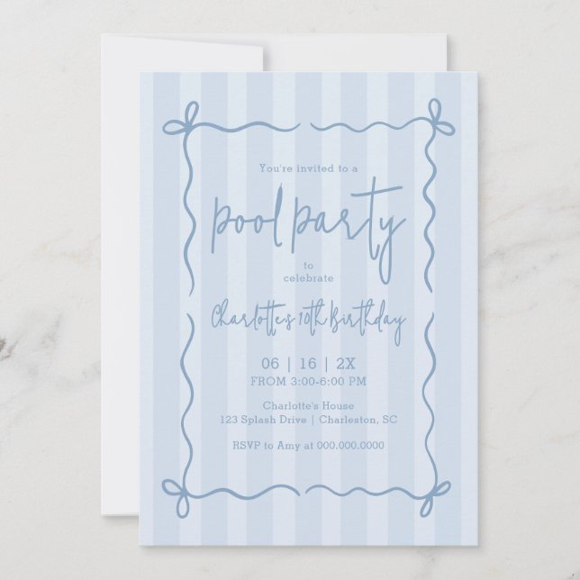 Invitation Carton d'invitation d'anniversaire pour une fête a (Devant)