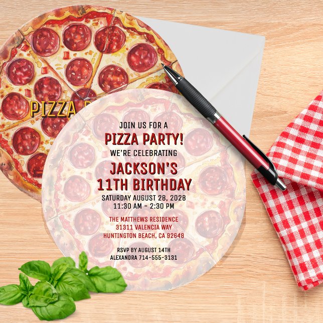 Invitation Carton d'invitation d'anniversaire pour une fête d (Créateur téléchargé)