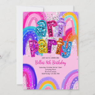 Invitation Carton d'invitation d'anniversaire pour une fête d