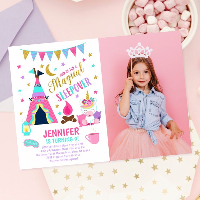Invitation Carton d'invitation d'anniversaire pour une soirée (Créateur téléchargé)
