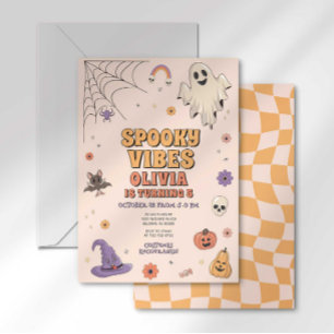 Invitation Carton d'invitation d'anniversaire Spooky Vibes