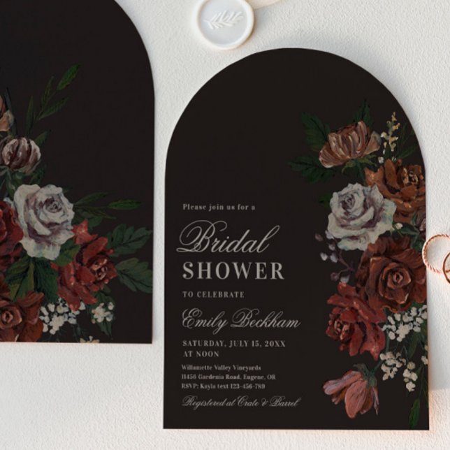 Invitation Carton d'invitation de douche de mariée à l'arche  (Créateur téléchargé)