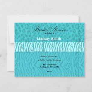 Invitation Carton d'invitation de douche de mariée à motif d'