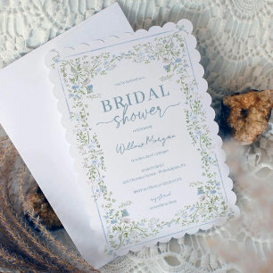 Invitation Carton d'invitation de douche de mariée Heirloom H