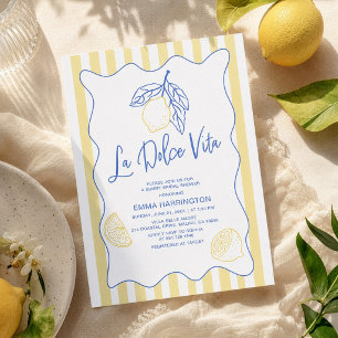 Invitation Carton d'invitation de douche de mariée La Dolce V