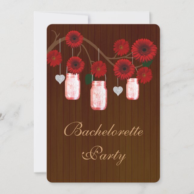 Invitation Carton d'invitation de fête de Bachelorette en pot (Devant)