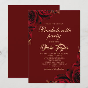 Invitation Carton d'invitation de fête de bachelorette floral