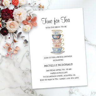 Invitation Carton d'invitation de Fête de Mariage Floral pour