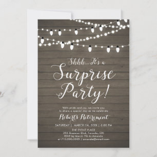 Invitation Carton d'invitation de fête de retraite surprise e