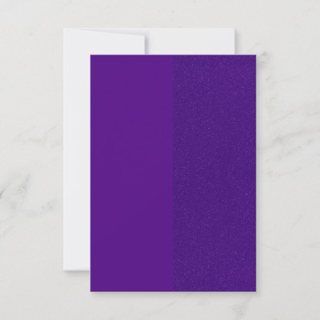 Invitation Carton d'invitation de fête Paillettes Violettes – (Devant)