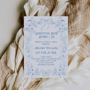 Invitation Carton d'invitation de fiançailles avec un motif d