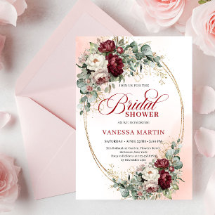 Invitation Carton d'invitation de fiançailles Fleurs blanches