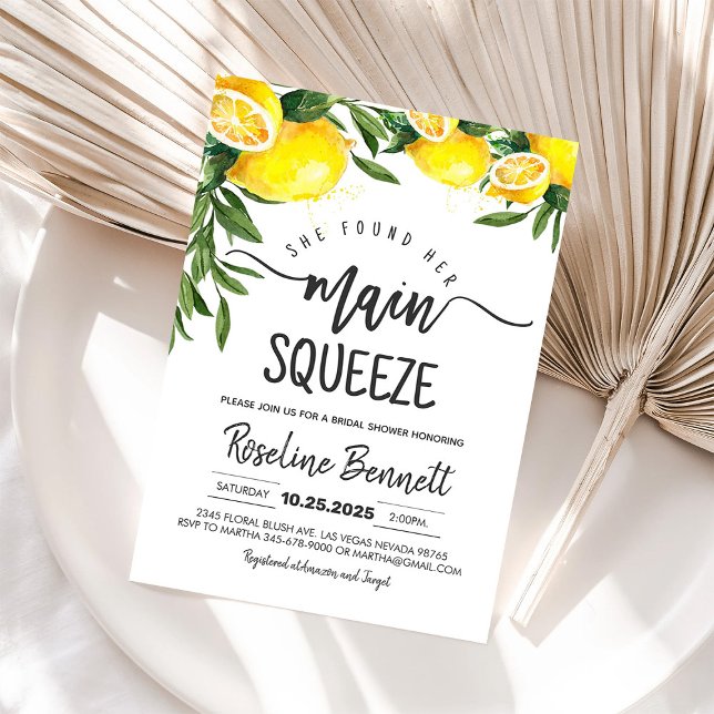Invitation Carton d'invitation de fiançailles Main Squeeze Le (Créateur téléchargé)