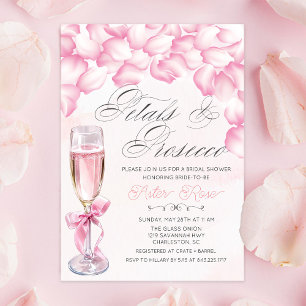 Invitation Carton d'invitation de fiançailles Pétales et Pros