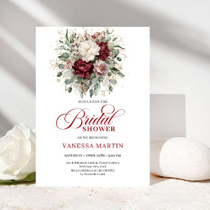 Invitation Carton d'invitation de fiançailles romantique marr