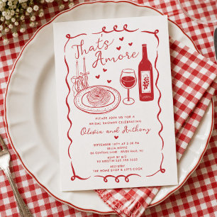 Invitation Carton d'invitation de fiançailles That's Amore It