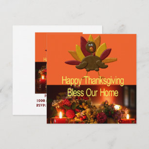 Invitation Carton d'invitation de Jour de Thanksgiving
