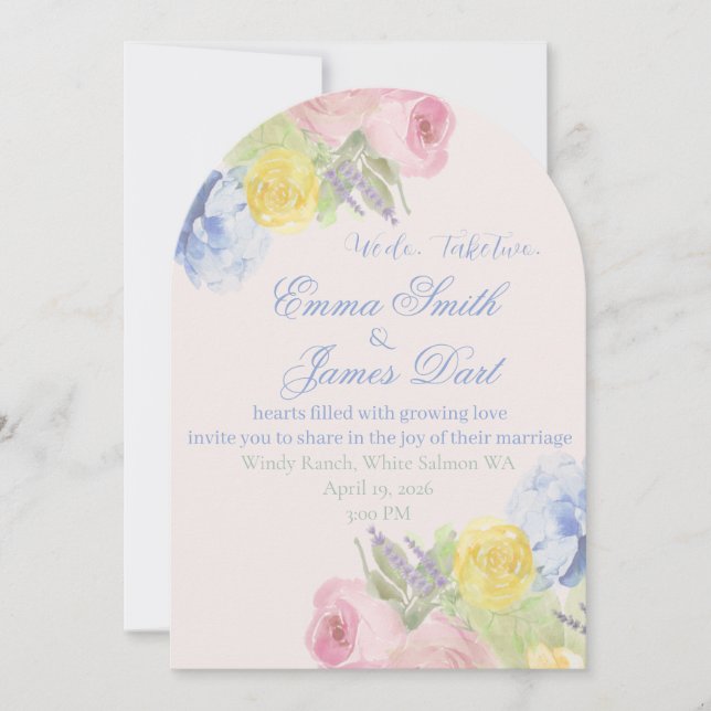 Invitation Carton d'invitation de mariage (Devant)