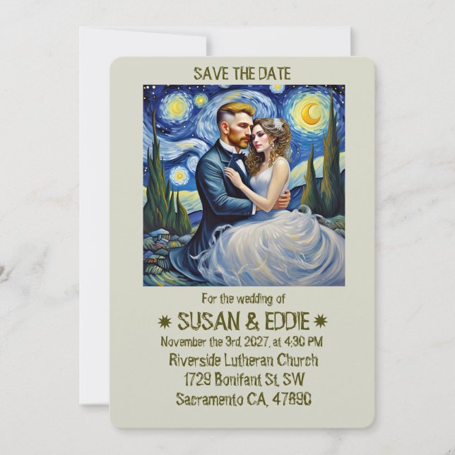 INVITATION " CARTON D'INVITATION DE MARIAGE " (Devant)