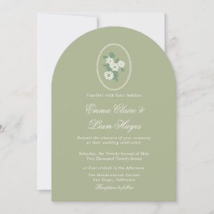 Invitation Carton d'invitation de mariage à l'arch Chinoiseri